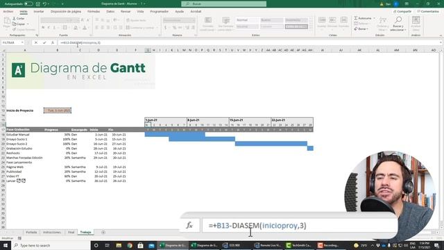 Arma un impresionante Diagrama de Gantt animado en Excel en menos de 30 mins! смотреть онлайн