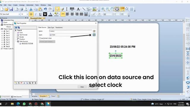 TSC TTP-244 Pro Printer - Setting date and real time clock смотреть онлайн
