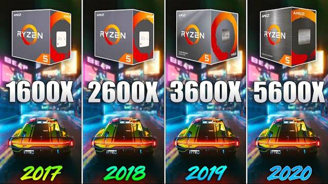 Ryzen 5 1600X Vs 2600X Vs 3600X Vs 5600X - How Big Is The Difference?