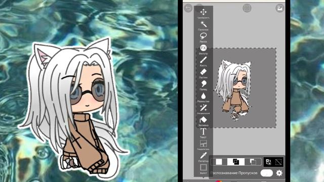 //🌸Туториал🌸//🌿Как сделать обводку вокруг персонажа? 🌿//Gacha life// смотреть онлайн