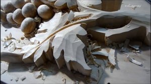 Виноград .Резьба по дереву .Woodcarving .Grapevine.