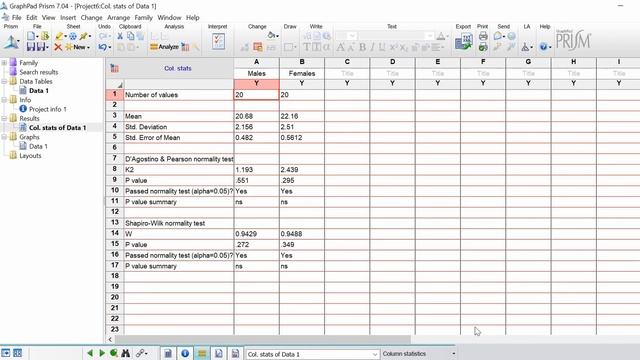 How To Perform Normality Tests In GraphPad Prism смотреть онлайн