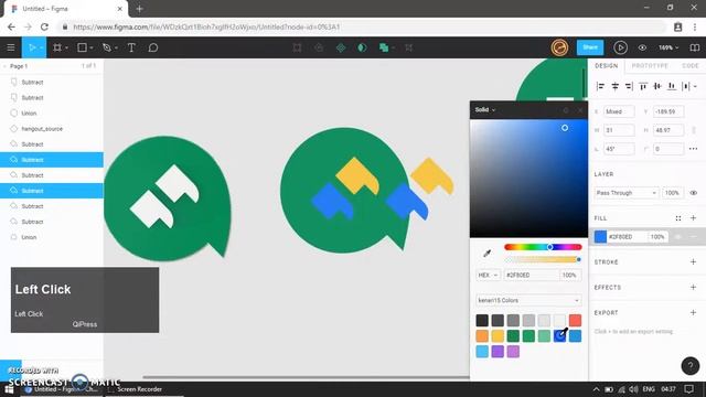 Figma Howto - Google Hangouts Icon смотреть онлайн