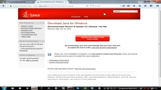 Tutorial: Cum sa descarci Minecraft & Java смотреть онлайн