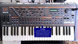 Quasimidi Sirius EDM Synthesizer Sound Demo Songs