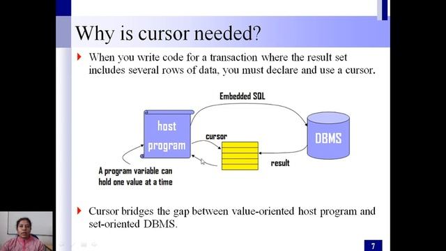 DBMS LECTURE 27 Embedded SQL, CURSOR смотреть онлайн