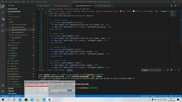 Angular Material Table with sorting pagination working example смотреть онлайн