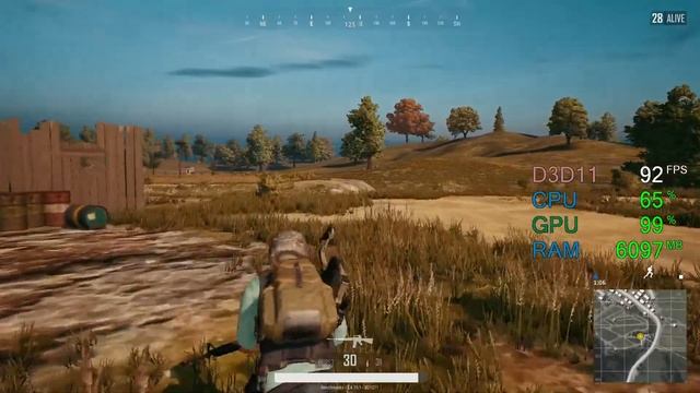 $110 GeForce GTX 960 -- Intel Core i3-8100 -- PUBG FPS test 1080p Very Low смотреть онлайн