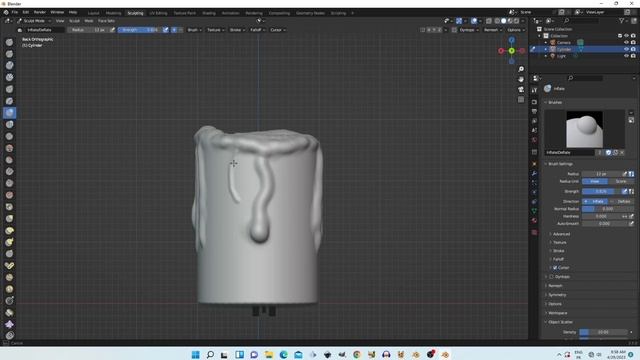 sculpting candle for beginners|blender beginner tutorial смотреть онлайн