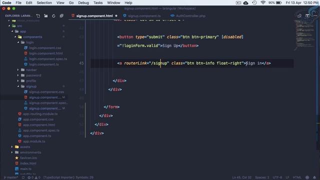 Laravel Angular Authentication with JWT | Signup User with JWT #7 смотреть онлайн