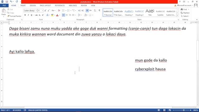 #6. Word Processing - Font group (B) | Darasin koyon rubutu a computer смотреть онлайн