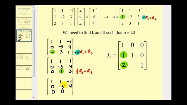 Solve a System of Linear Equations Using LU Decomposition смотреть онлайн