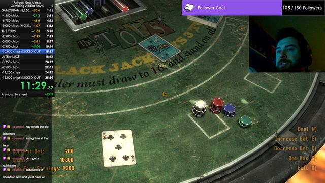 Fallout: New Vegas | Gambling Addict Any% 22:40 смотреть онлайн