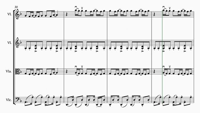 BILLIE EILISH - Therefore I am for STRING QUARTET (SHEET MUSIC)