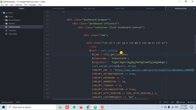 Show Wazirx INR Balance On Customize PHP Panel || Wazirx API integration смотреть онлайн