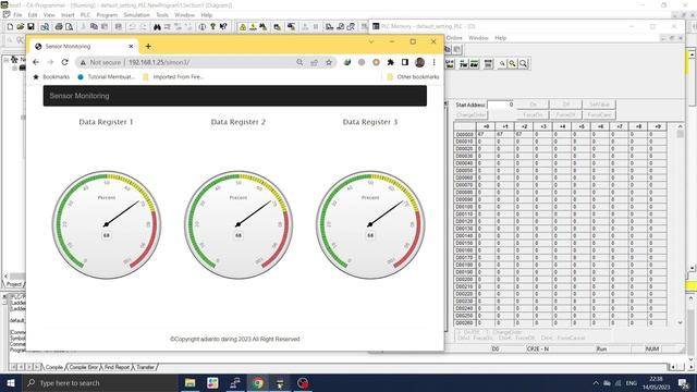 READ DATA IN OMRON PLC MEMORY USING FINS PROTOCOL AND DISPLAYED ON REALTIME WEB смотреть онлайн