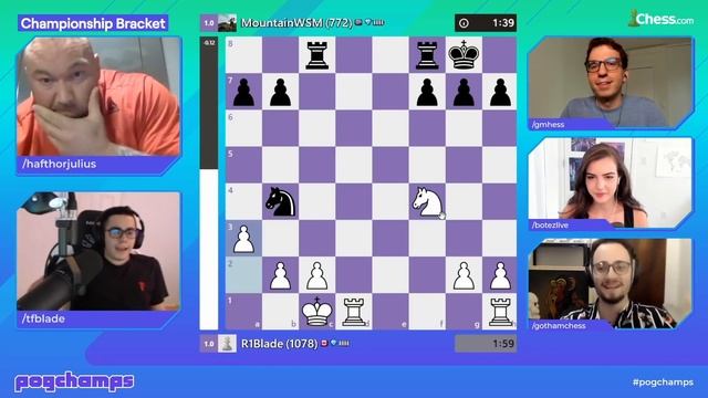 World's Strongest Man @Hafthorjulius Tiebreaker Chess Game vs @TFBlade! | Pogchamps смотреть онлайн