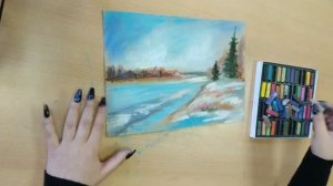 Мастер-класс: Весенний пейзаж сухой пастелью