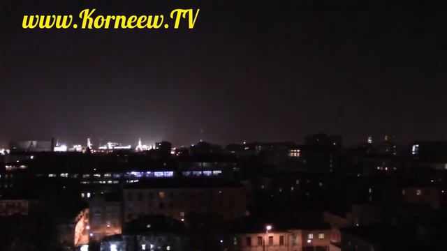 Москва // Кремль // Вид на Кремль из окна // Ночь // смотреть онлайн