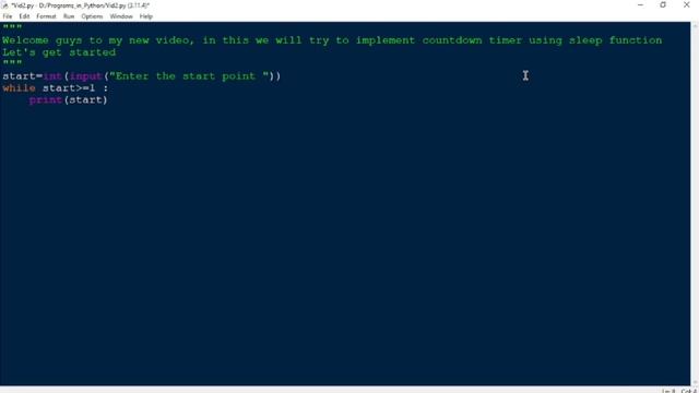 Countdown Timer using sleep() function in python... #programming #python #pythonprogramming смотреть онлайн