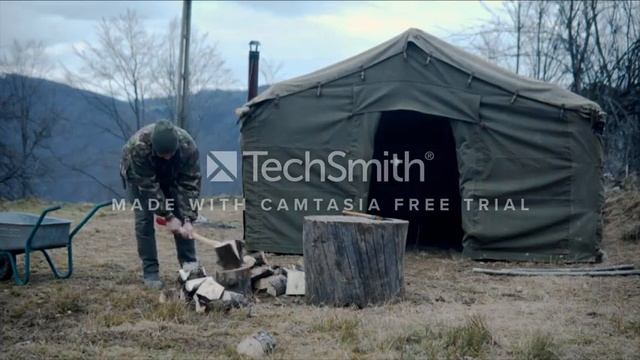 Installing The Camp And Mounting The Tent Stove смотреть онлайн