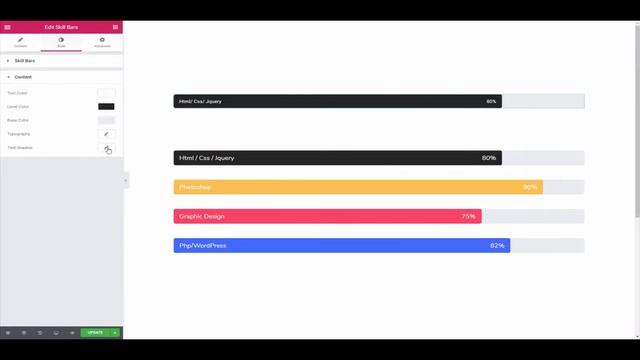 How to Use Skill Bar Widget of Happy Elementor Addons смотреть онлайн