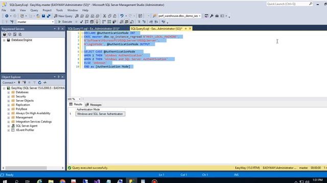 How to change SQL server Authentication mode after install смотреть онлайн