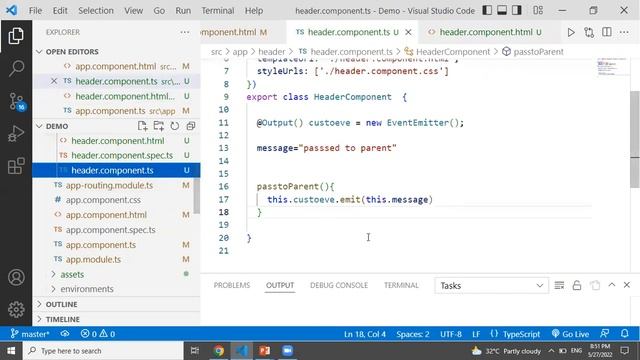Output Decorator in Angular | component communication in Angular ||Angular tutorials in Telugu смотреть онлайн