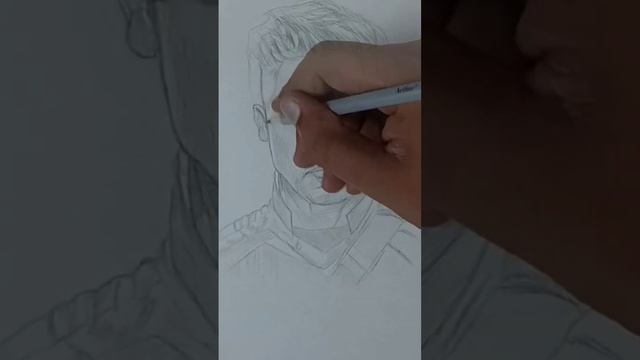 Portrait sketch of Hawkeye #marvel #drawing #hawkeye #pencilsketch смотреть онлайн