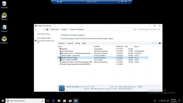 How to Remove or Uninstall MySQL WorkBench from Windows Machine - MySQL DBA Tutorial смотреть онлайн