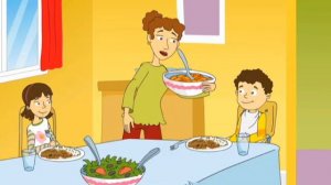 Family and Friends 1  Unit 12  Story  Dinnertime