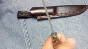 Х12Мф , травление хлорным железом .Рукоять кап клёна .