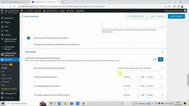 Wordfence Plugin Security Settings for WordPress Websites. Wordpress Website Secure Kare. смотреть онлайн
