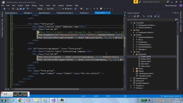 C# ASP Net Core MVC Web Application with JQUERY and AJAX смотреть онлайн