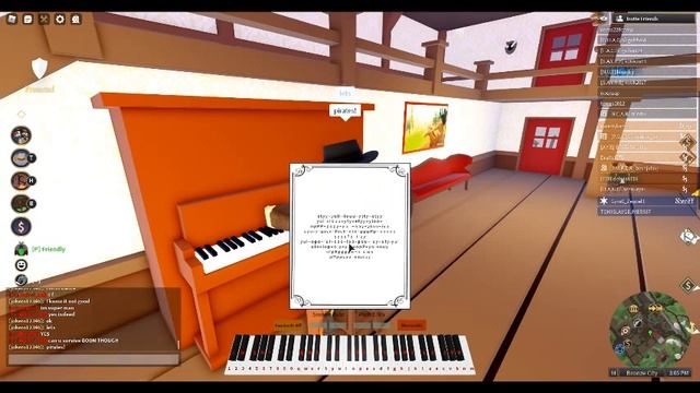 The Wild West (ROBLOX) play piano смотреть онлайн