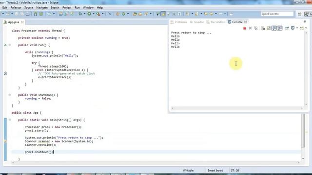 Advanced Java: Multi-threading Part 2 -- Basic Thread Synchronization смотреть онлайн