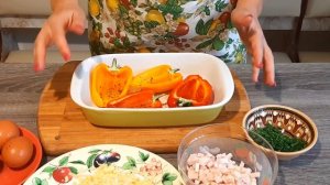 Перец Запеченный в Духовке с Яйцом