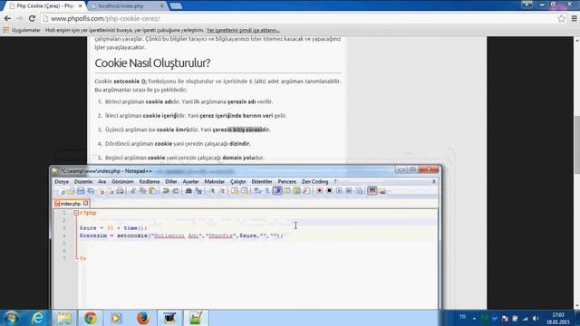 10 - Php Cookie Çerezler смотреть онлайн