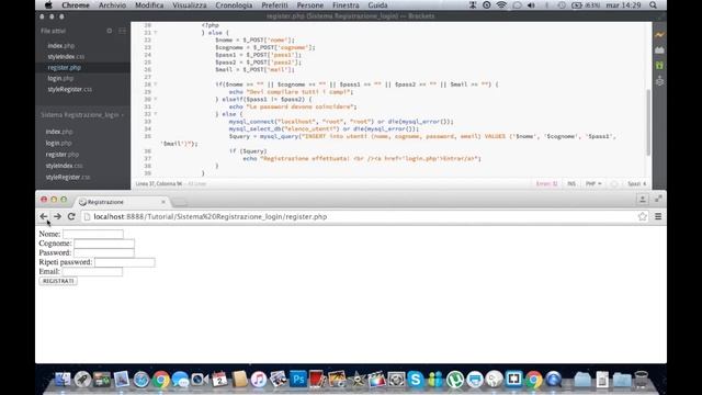 [PHP] Sistema Registrazione - Login Utente (Tutorial) смотреть онлайн