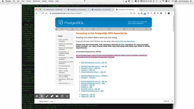 Installing newer versions of PostgreSQL on RedHat/CentOS смотреть онлайн