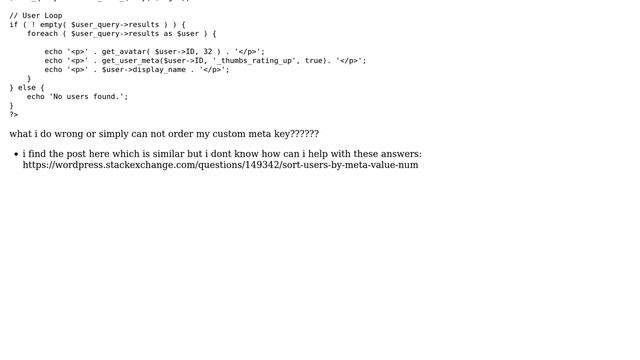Wordpress: User list order by user meta (2 Solutions!!) смотреть онлайн