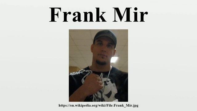 Frank Mir смотреть онлайн