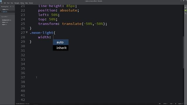 How To Make Neon Light Effect With Animation On Website Using HTML And CSS смотреть онлайн