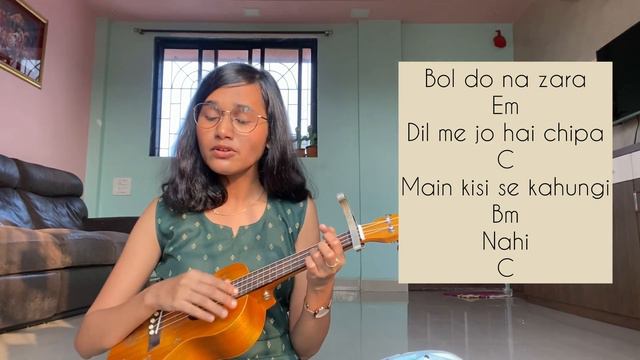 Bol Do Na Zara - Easy Ukulele Tutorial смотреть онлайн