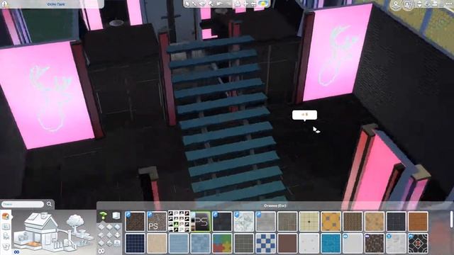 Sims 4: Строительство Ночной клуб (Neon Nightclub) смотреть онлайн