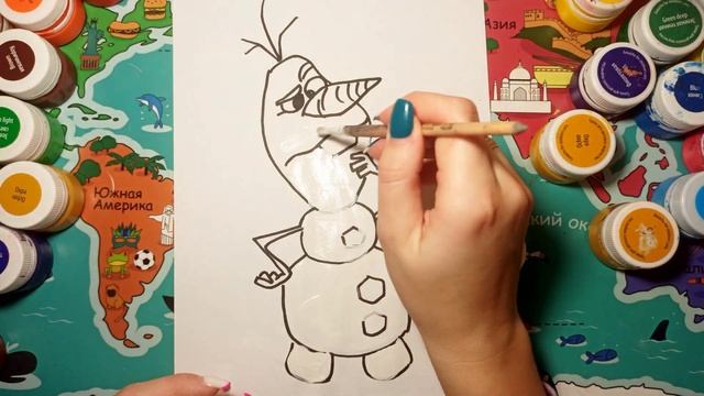 Рисуем Олофа из Холодное сердце! смотреть онлайн