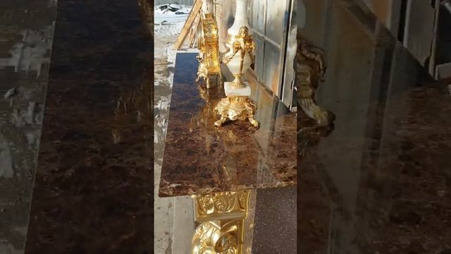 #отзыв из Гулькевичей на Ампир с мрамором Имперадор Дарк раскраска Золото. смотреть онлайн