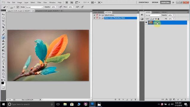 Water Color Photoshop Action смотреть онлайн
