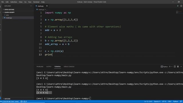 Python Numpy Tutorial - 7 - Mathematics смотреть онлайн