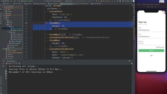 Flutter E Commerce App regitser ui and functionality | بالعربي смотреть онлайн